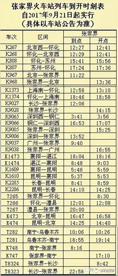 进出张家界最新通知,列车运行图将调整张家界