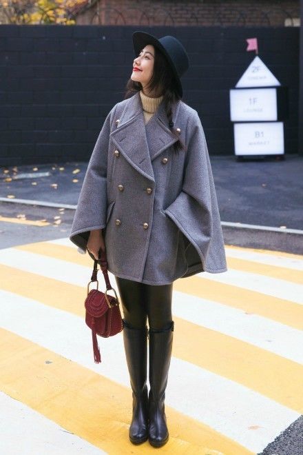 高圆圆秋冬搭配什么裤子,高圆圆穿湖蓝色毛衣