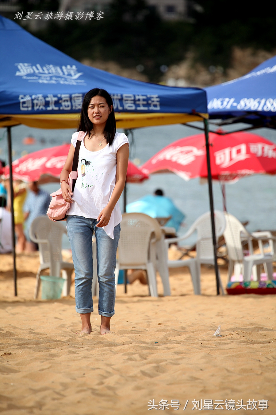 威海旅游女生旅游视频,去威海旅游的女人