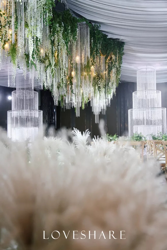 户外婚礼场景布置效果图,红色系婚礼户外布置场景