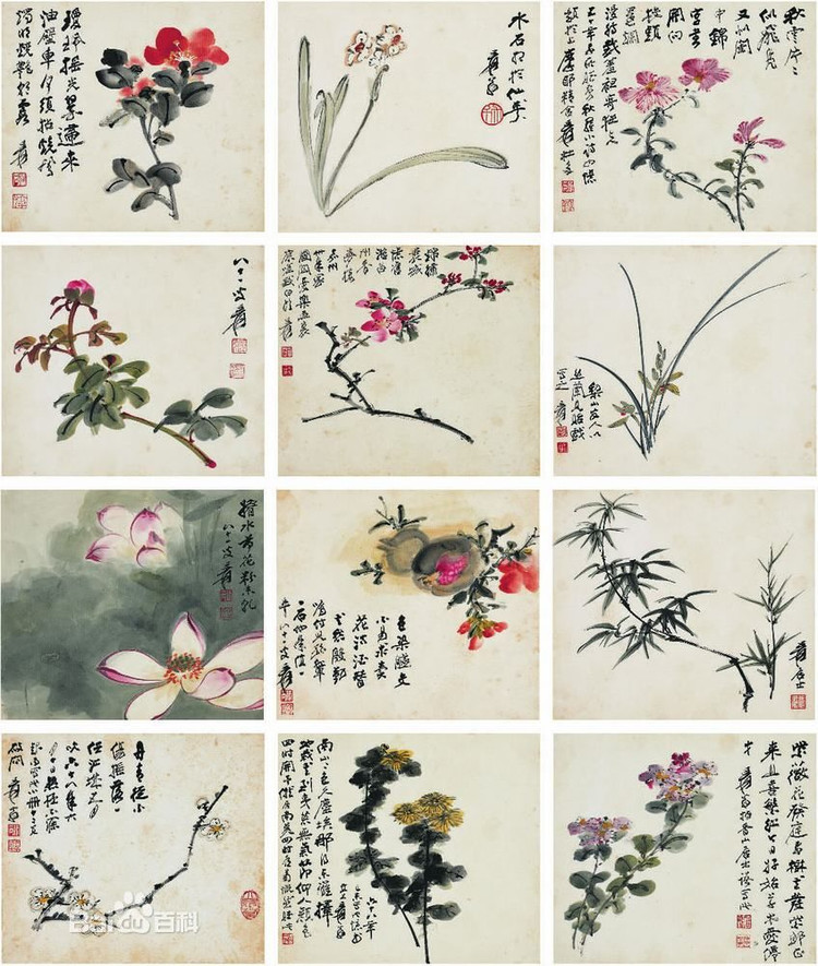 海派花鸟画谁的比较好,海派名家张雄花鸟画