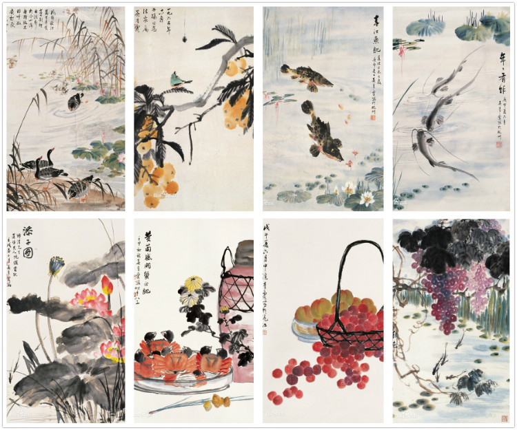 海派花鸟画谁的比较好,海派名家张雄花鸟画