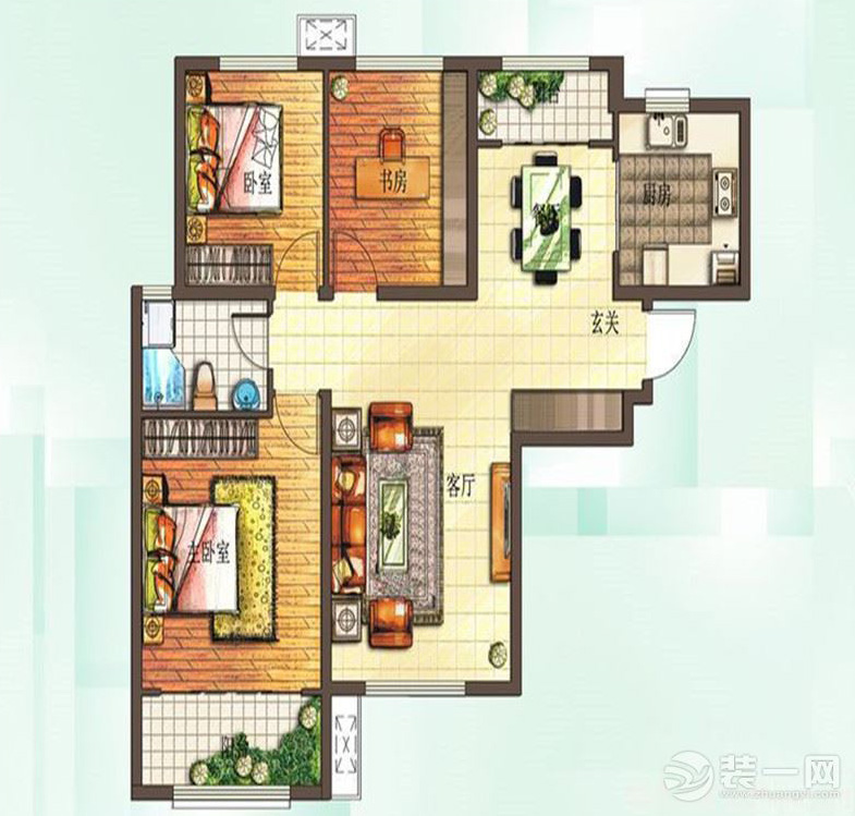 名辉豪庭简约装修,两室一厅装修效果名辉豪庭