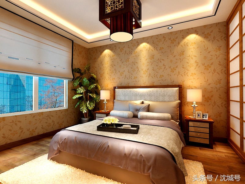 恒大精装房中式装修效果图,恒大简约中式装修