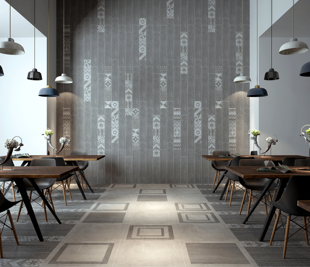 仿古木纹砖优缺点,仿木纹地砖600*600效果图