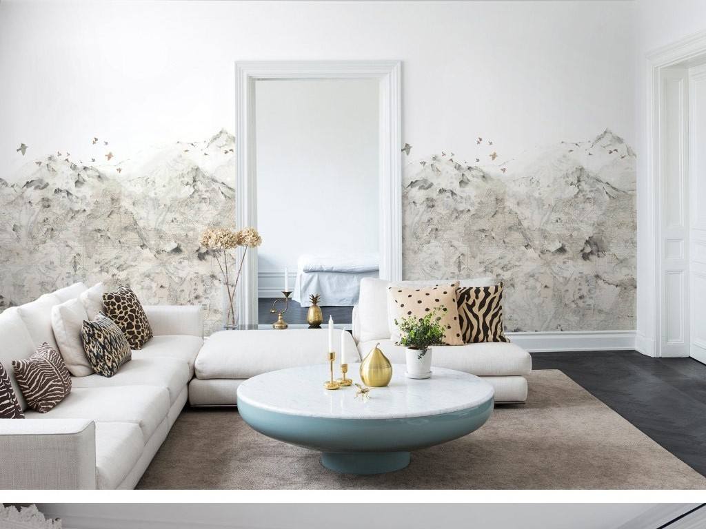 适合北欧风的客厅瓷砖,北欧简约风瓷砖上墙装修