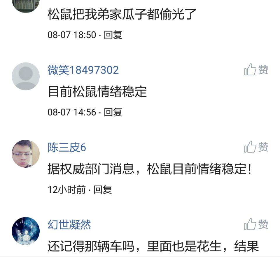 那些搞笑的评论之一松鼠说，那是我娶十房姨太的钱