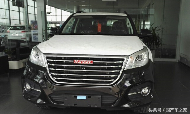 油耗仅9.6，柴油版哈弗H9黑色五座提车，棕黑内饰太好看了