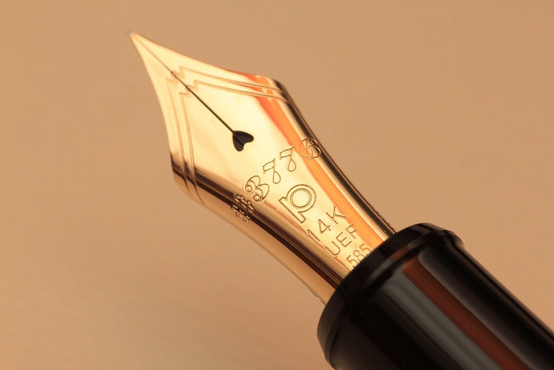 写大字装墨器,3776超级细钢笔