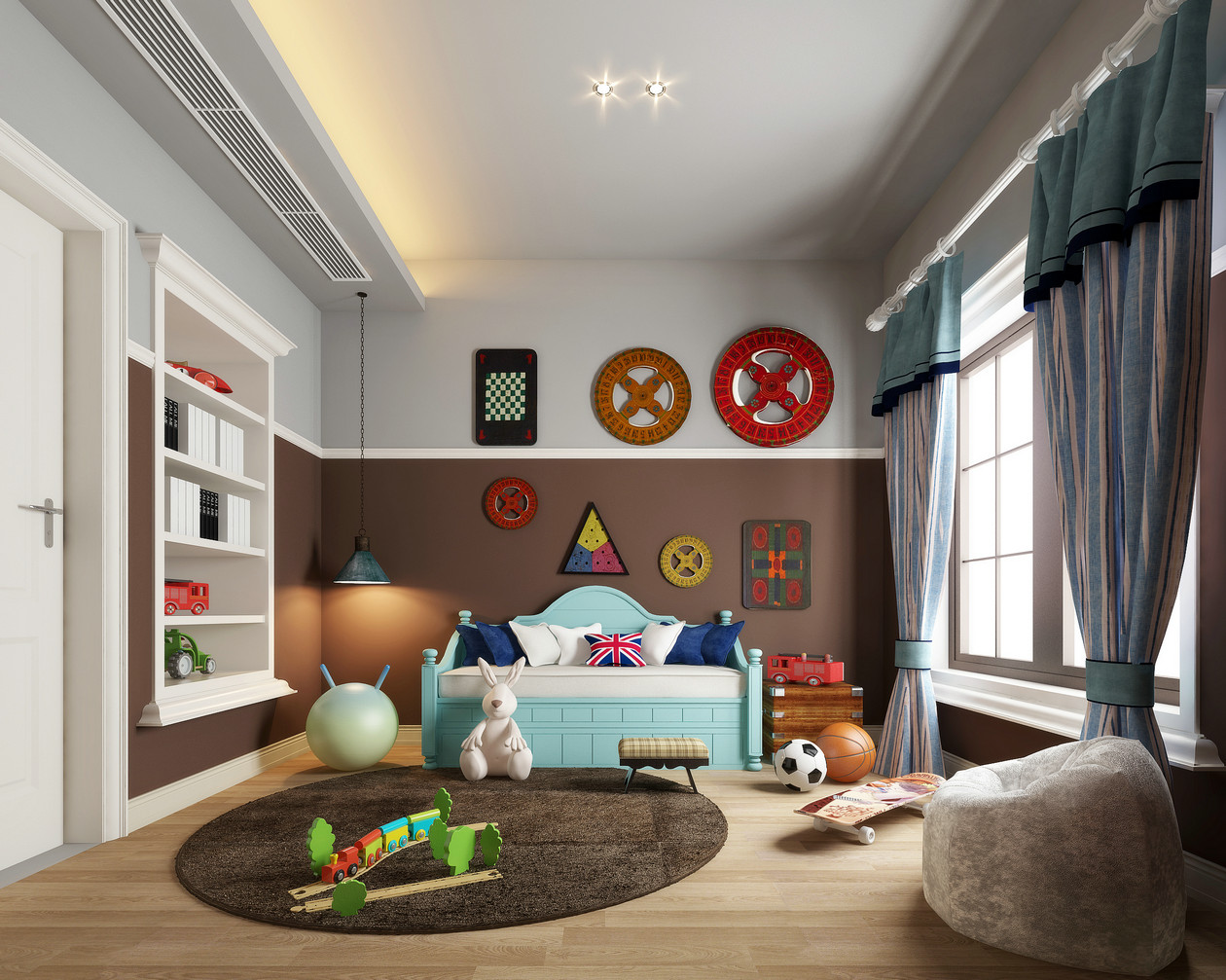 4-5岁儿童房装修风格,7-12岁儿童房装修风格简单