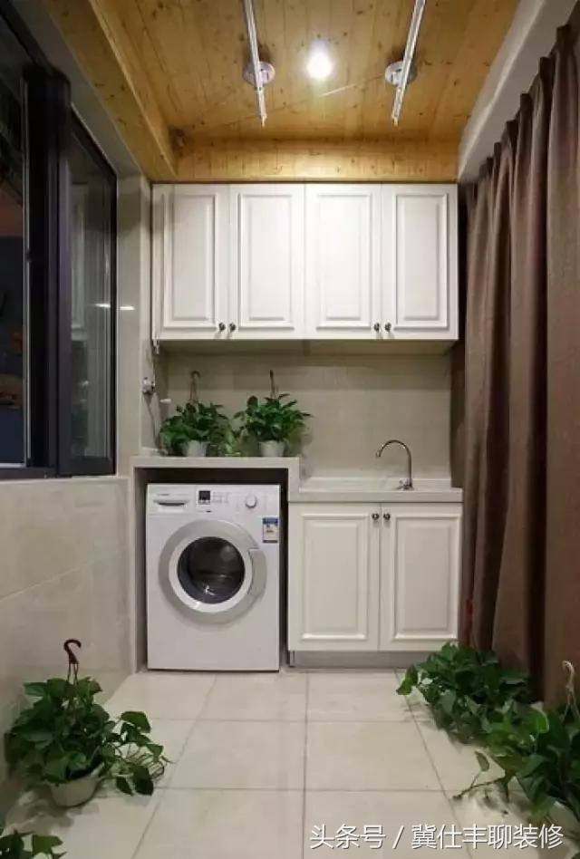 阳台改洗衣房最佳方案,阳台改造成洗衣房效果图