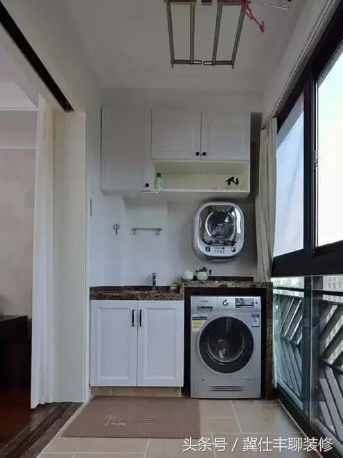 阳台改洗衣房最佳方案,阳台改造成洗衣房效果图