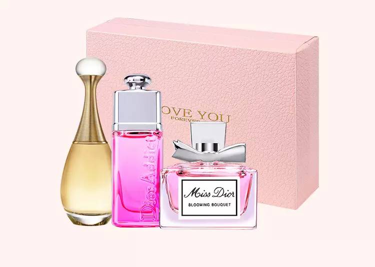 七夕迪奥口红香水礼物,迪奥香水套装三件套官网价格