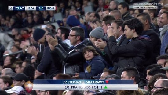 足球狼王托蒂告别,托蒂的标志性传奇