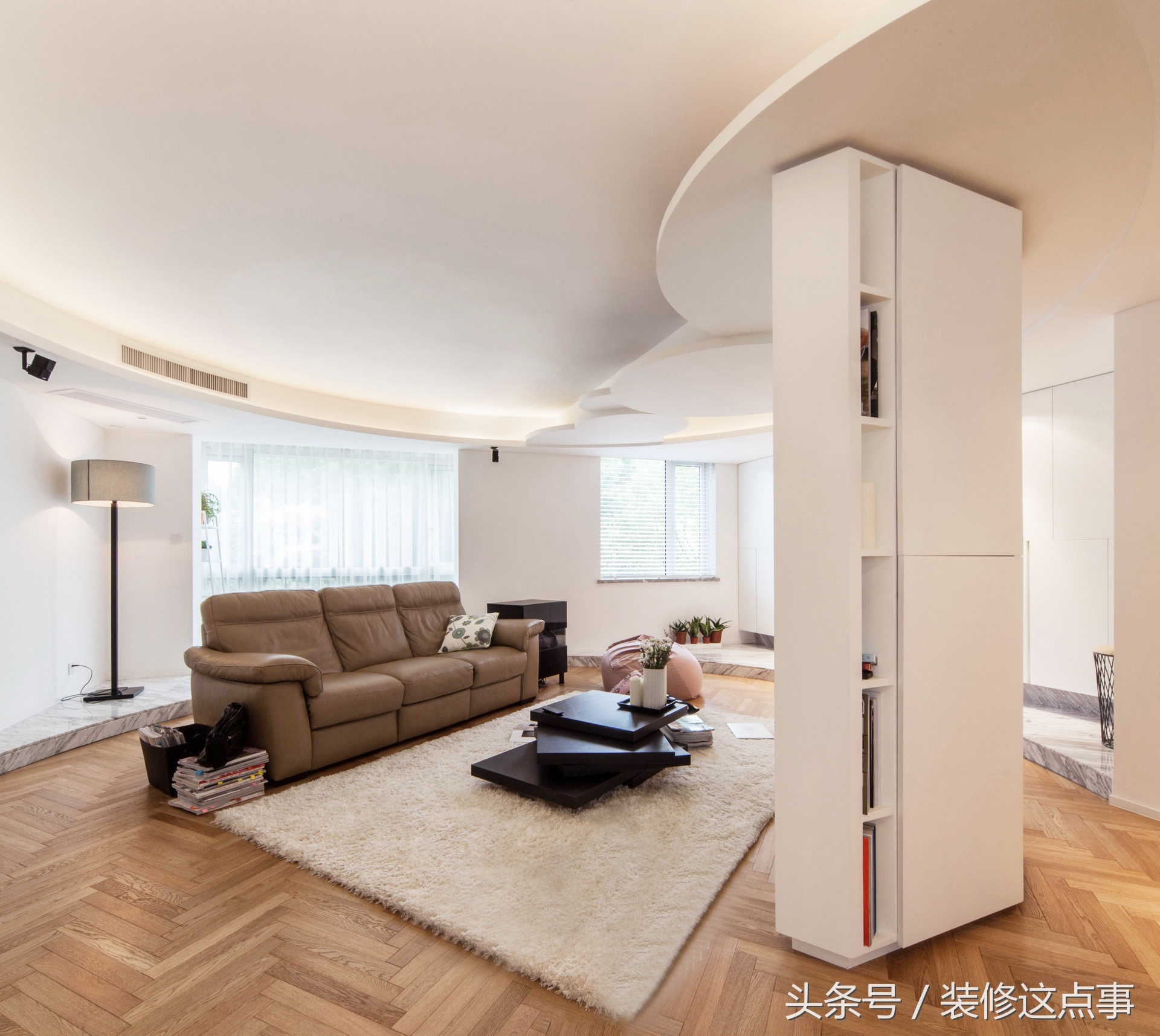 客厅吊顶便宜又好看效果图,经典南北通透两居室装修吊顶