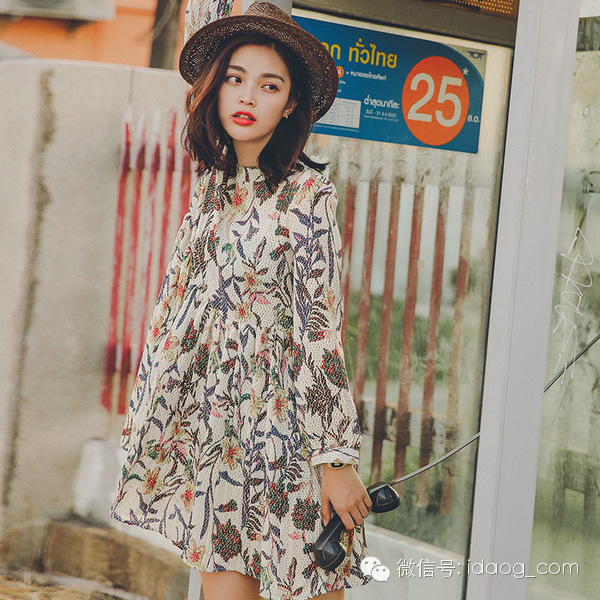 有一种迷人的雪纺裙,减龄碎花雪纺裙