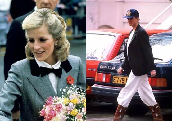 戴安娜王妃的时尚品味,戴安娜王妃复古风格