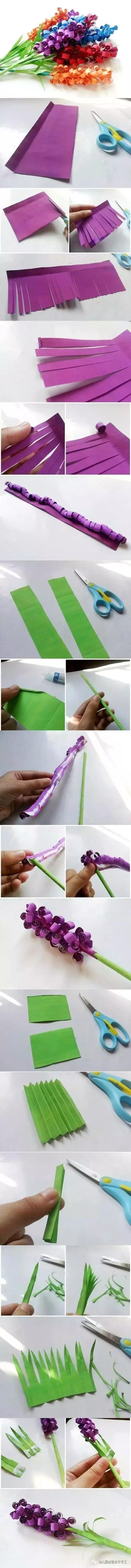 幼儿园手工卡纸花,幼儿园卡纸手工花教程