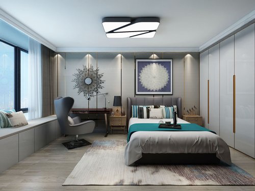 后现代风典雅时尚，银川清苑尚景162平三居室，全包28万预算