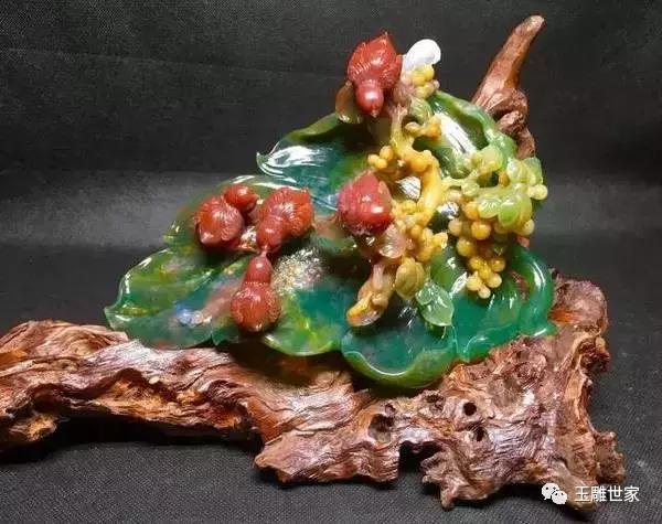 印度七彩玛瑙雕刻作品,印度七彩玛瑙作品欣赏