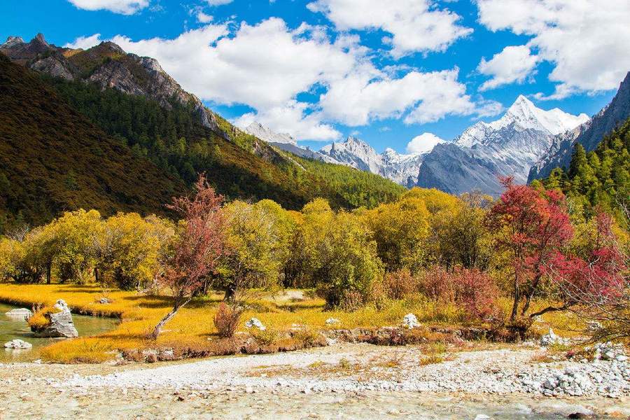 花都港龙,稻城三神山风景在哪里