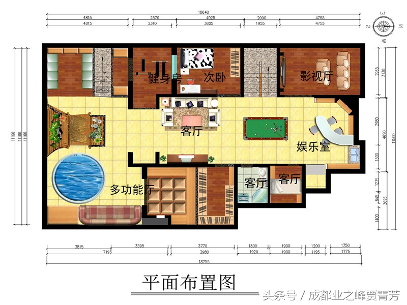 金科王府豪宅内景图,金科王府装修81平