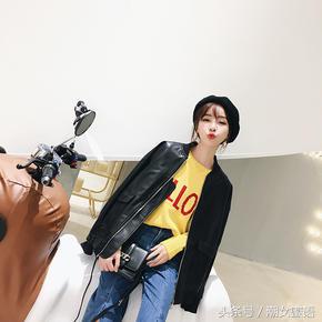 慵懒韩系棒球服,韩范连帽棒球服