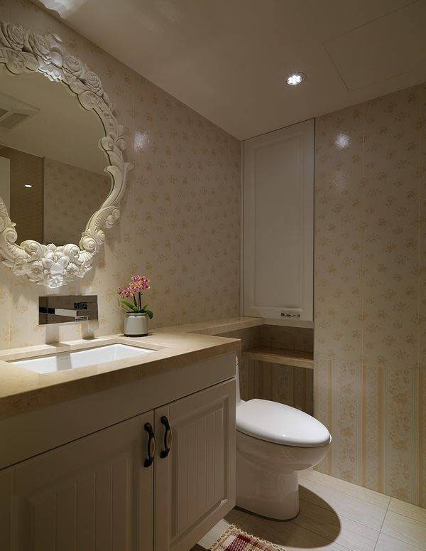 美式复古风格，武汉中国铁建梧桐苑，138平25万全包，有餐厅吧台