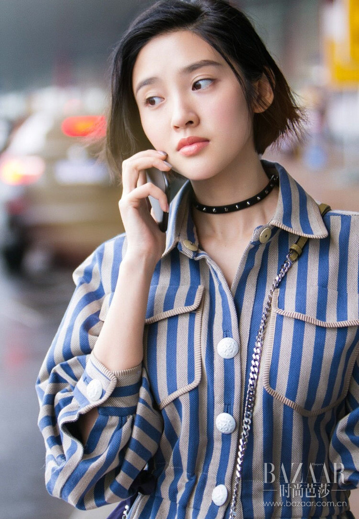 唐艺昕刘海短发,唐艺昕的短发造型