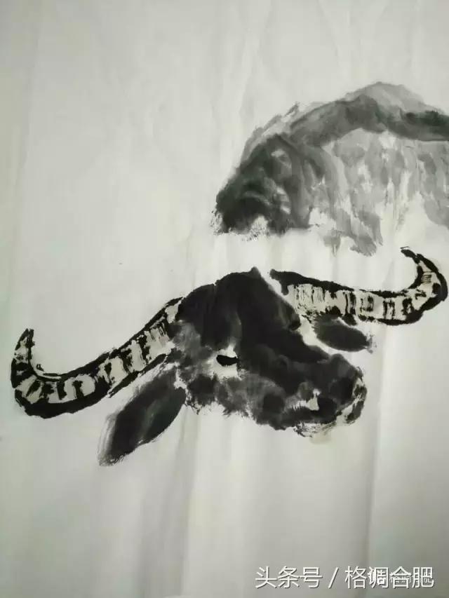 痴迷画画,除了教书就是水墨画