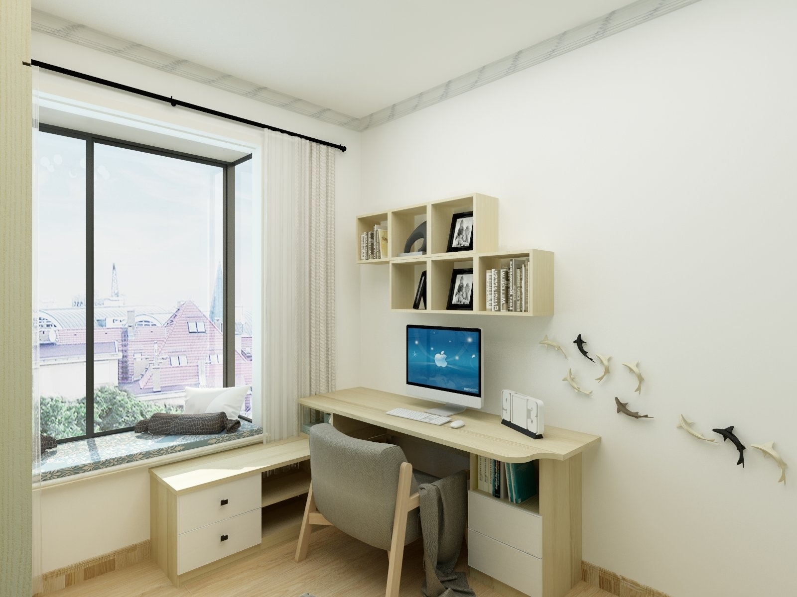 顺德简约现代装修风格140平方,佛山市商品房装修设计现代简约