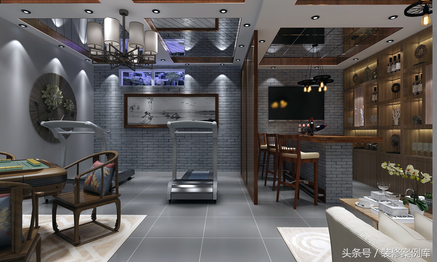 石家庄瑞府360平米别墅,石家庄瑞府三室装修