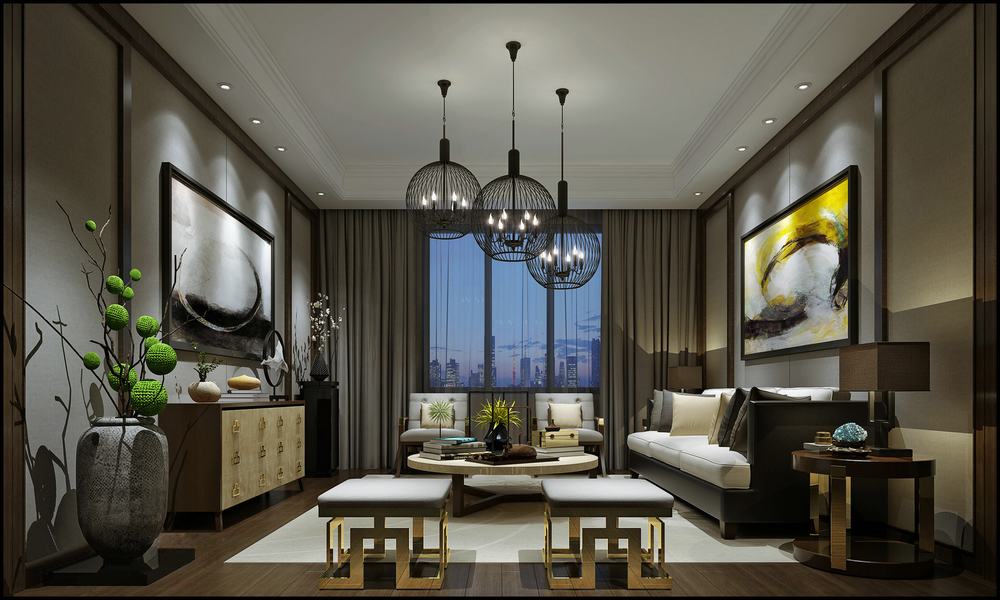 家装室内设计现代风格全套效果图,家装2020效果图欧式
