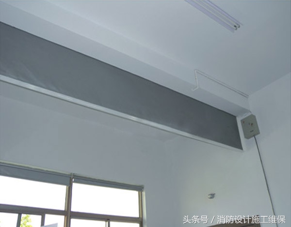 排烟系统挡烟垂壁实操,地下汽车库防烟分区