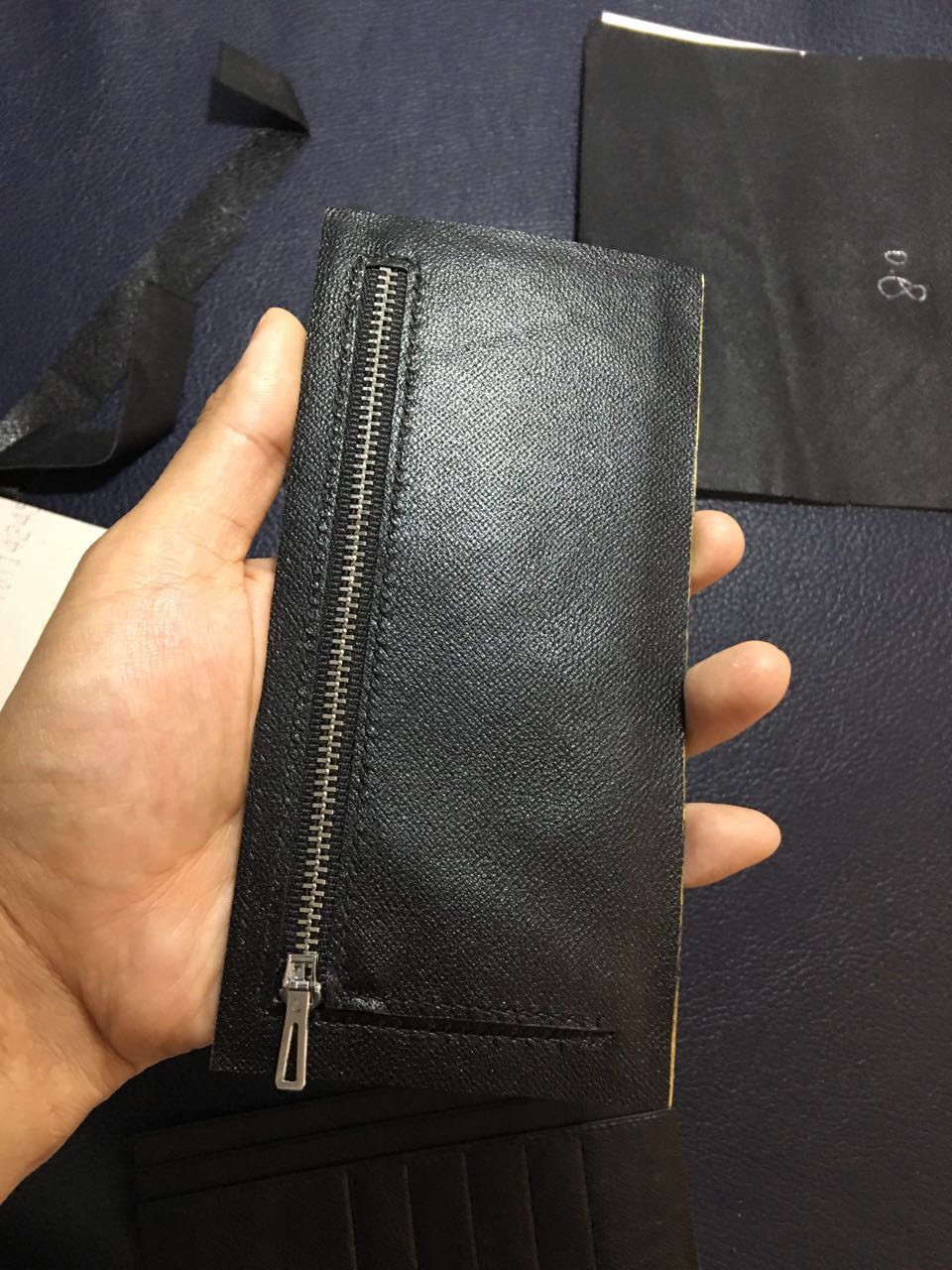 短款钱包的做法,h扣包包制作教程