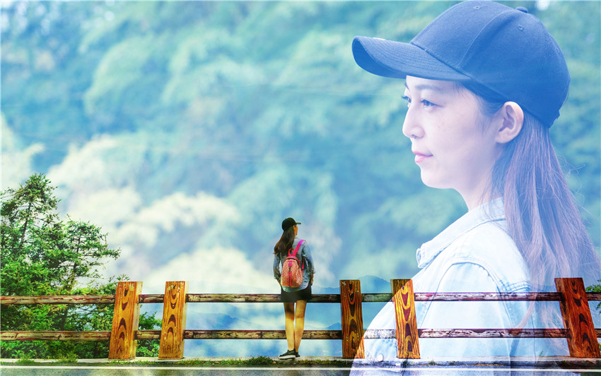 九华山天台景区航拍,九华山天台明月