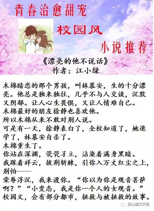 十部青春校园言情小说,青春治愈系校园风小说