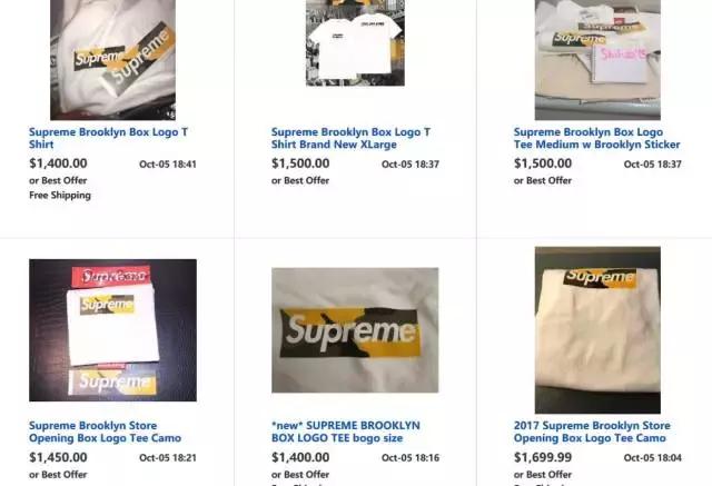 一件t恤才400,supreme经典款t恤