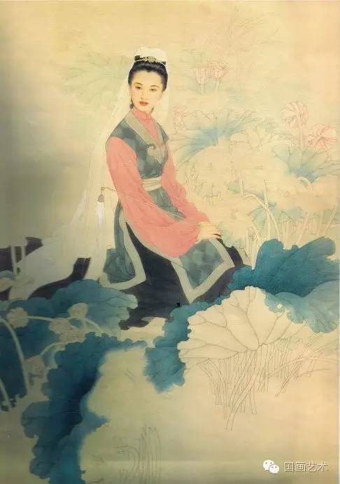 王美芳工笔仕女技法,王美芳的工笔人物线条表现