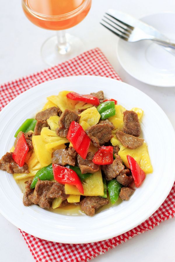 菠萝牛肉的切法,菠萝牛肉怎样让牛肉嫩