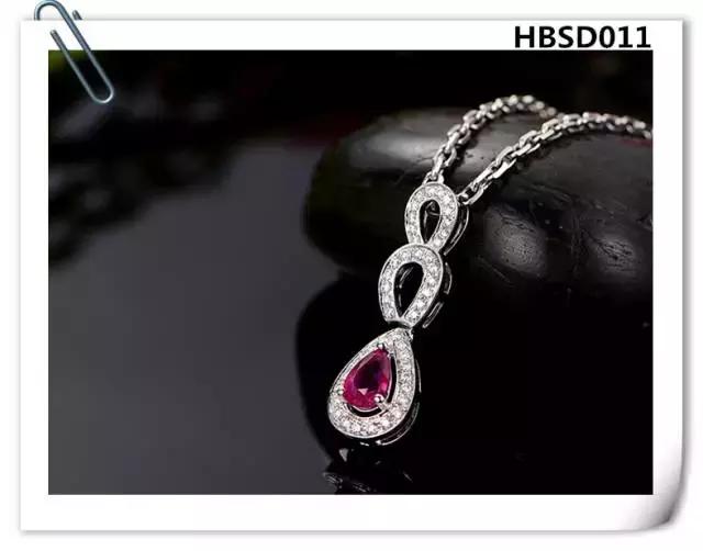 翡翠水滴吊坠款式图片,水滴红宝石吊坠天然彩色宝石正品