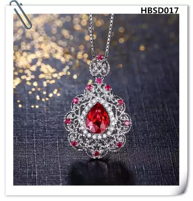 老凤祥红宝石吊坠款式,蓝宝石吊坠经典款式