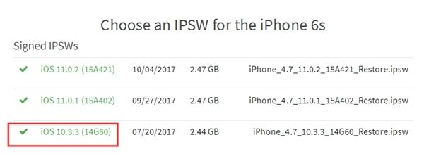 iphone6s降级到ios10.3.3,iphone6s降级13