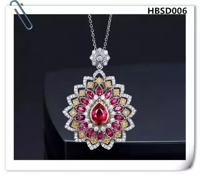 翡翠水滴吊坠款式图片,水滴红宝石吊坠天然彩色宝石正品