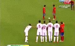 奇葩足球十大任意球,奇葩任意球防守