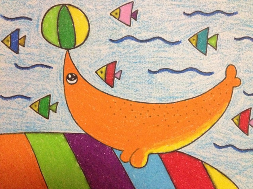 适合幼儿园小朋友画的趣味美术,儿童画创意画8-10岁马克笔画教学