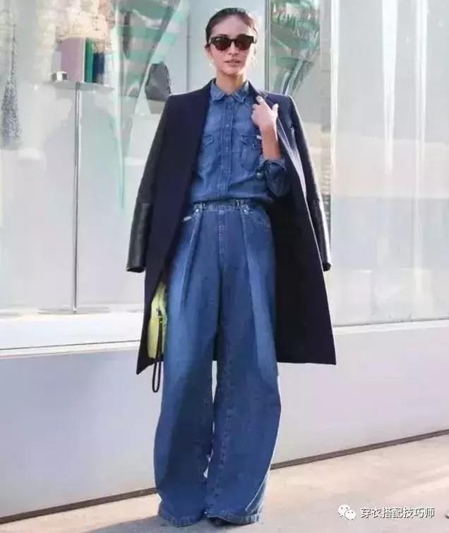 矮个子穿阔腿裤怎么搭配外套,高个子女生穿的阔腿裤秋冬款