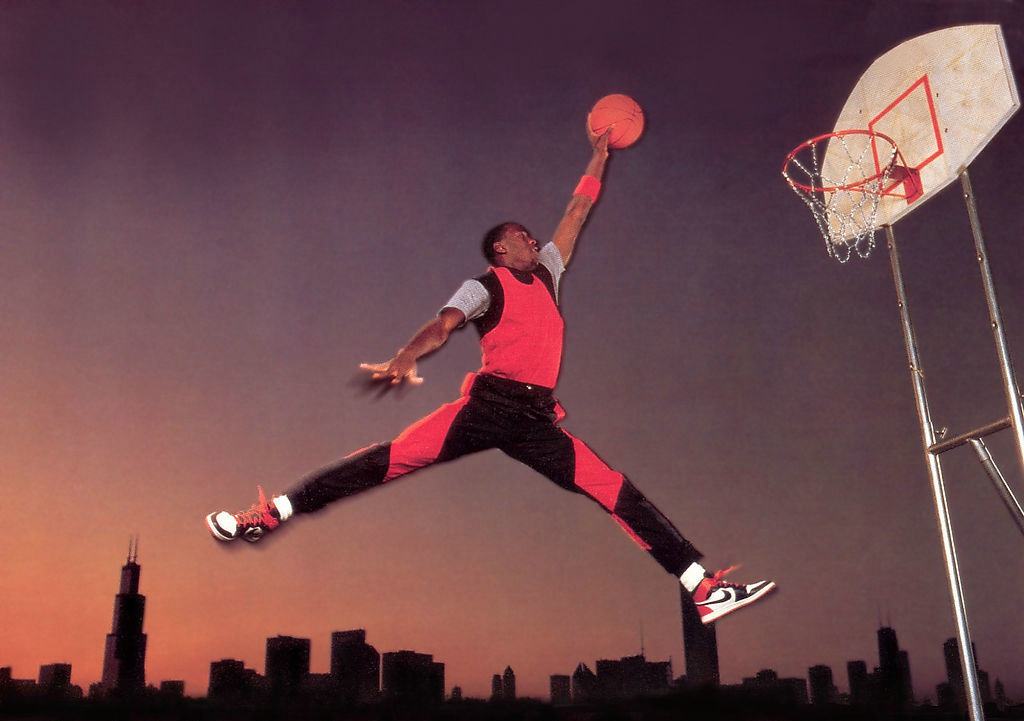 飞人乔丹是哪一年出名的,乔丹飞人扣篮视频