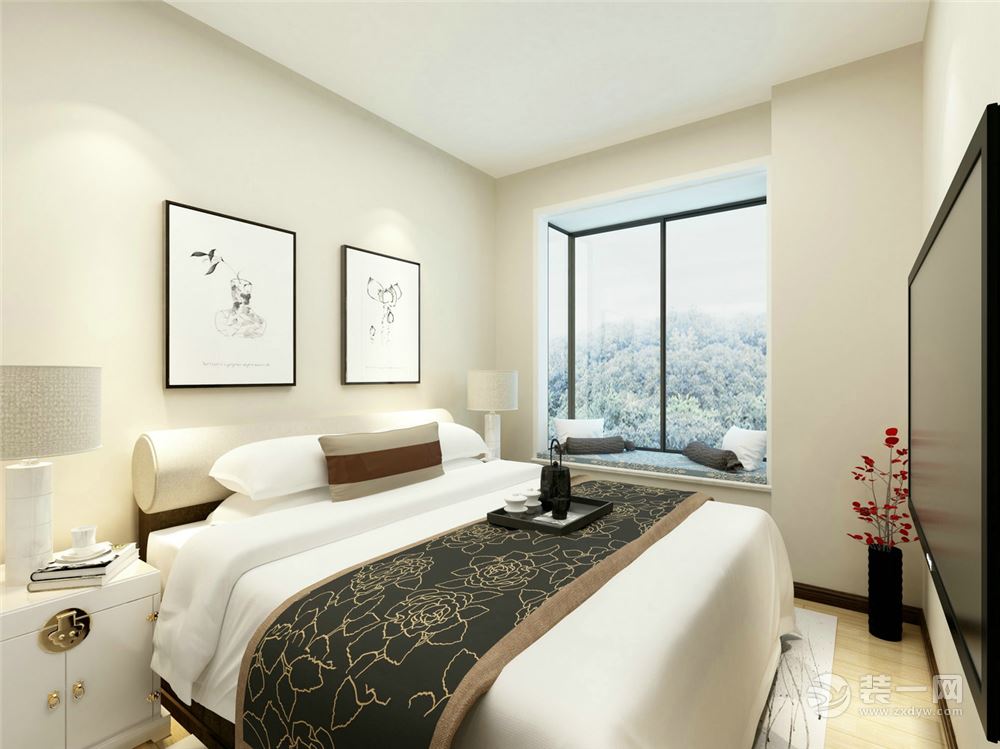 绿岛湖室内装修,小户型简约风效果图