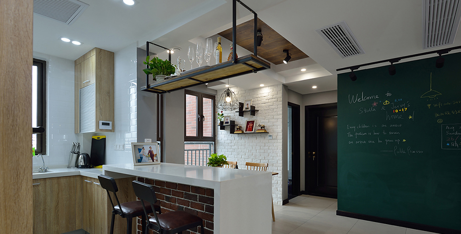 双宋结婚新房如果这样装~上海高桥新城89㎡北欧实景,隐形门亮了